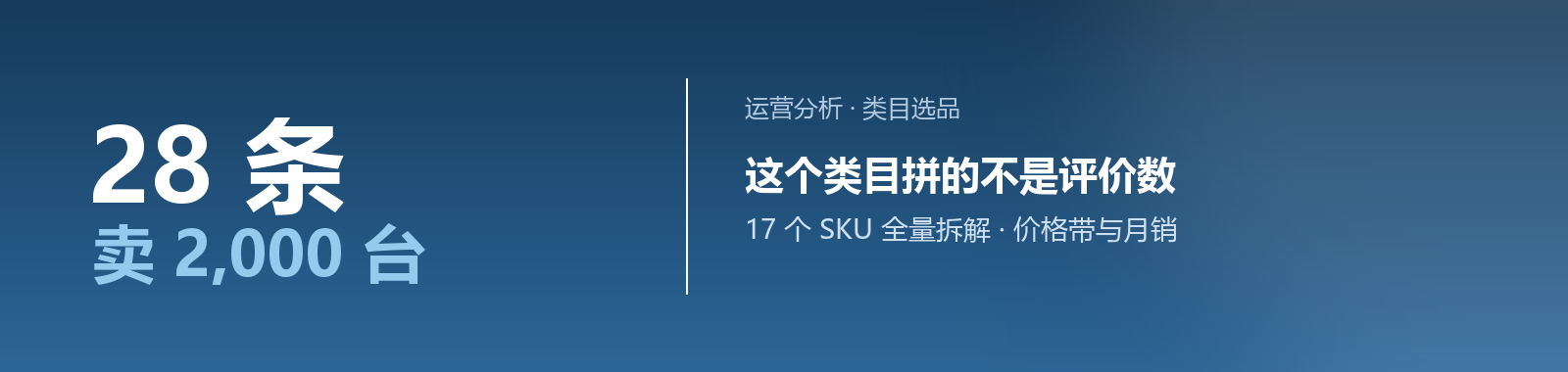 亚马逊类目选品分析报告